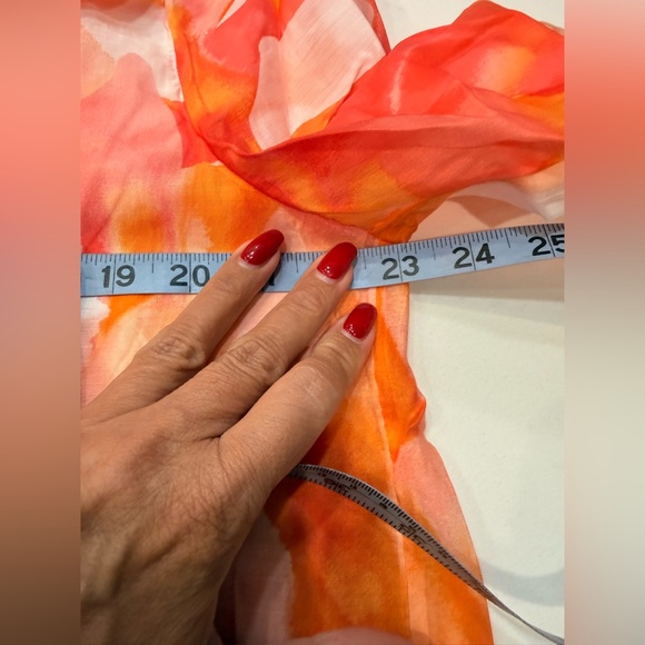 NWT Chico's Women's Orange and Red Top - Picture 5 of 6